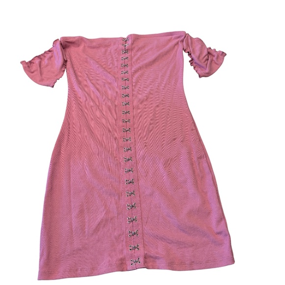 GBG Los Angeles Pink Hook & Eye Bodycon Mini Dress Women’s Large - Picture 4 of 12